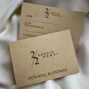 Popierinis dovanų kuponas