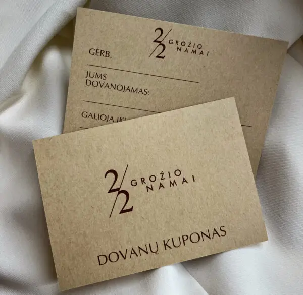 Popierinis dovanų kuponas