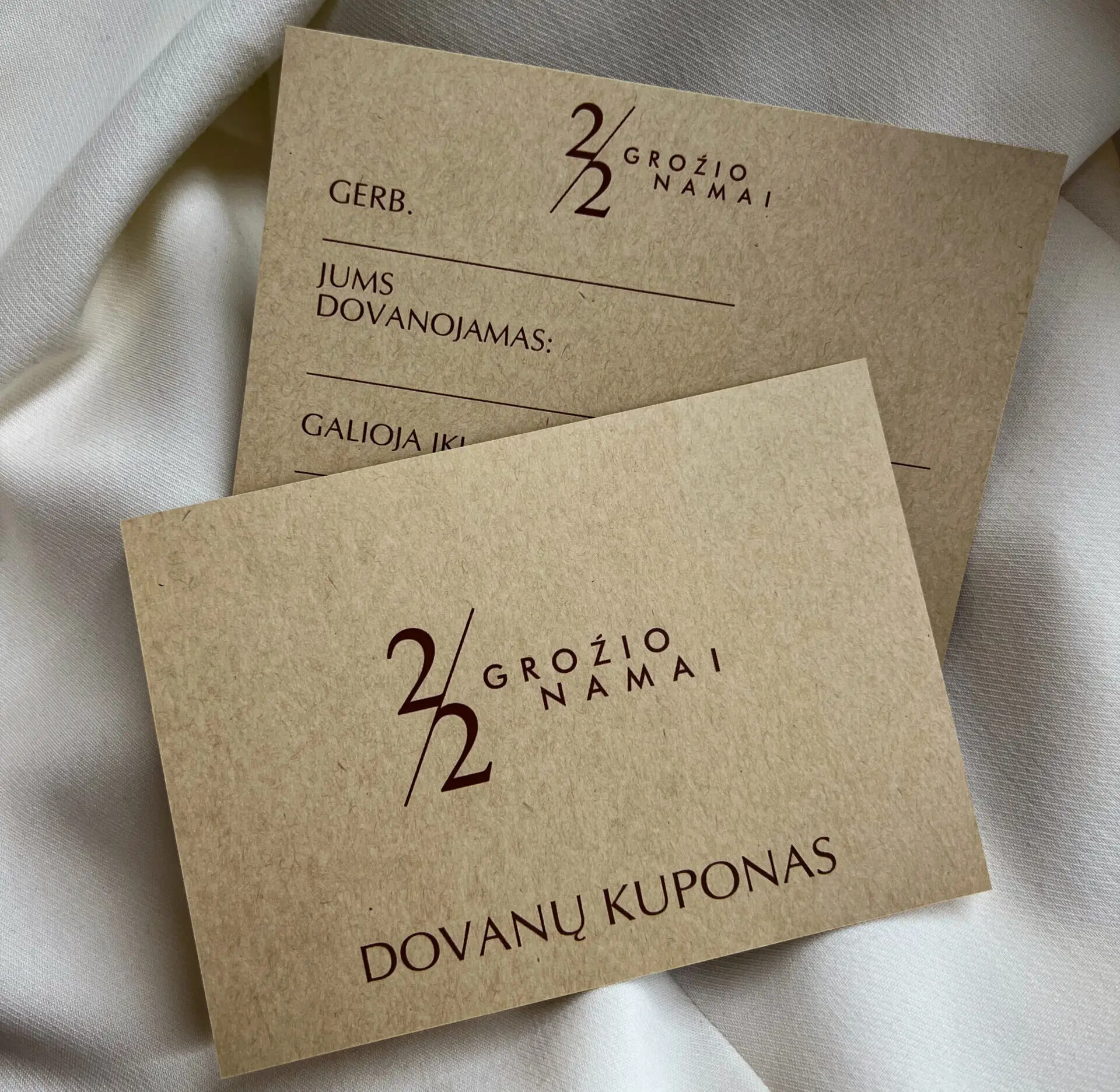 Popierinis dovanų kuponas
