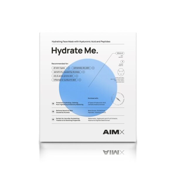 AIMX Hydrate Me giliai drėkinanti veido kaukė su peptidais - Image 2