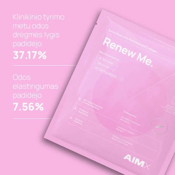 AIMX Renew Me veido kaukė su peptidais ir kolagenu - Image 3