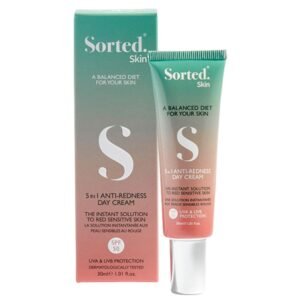 Sorted skin "5 in 1" dieninis kremas raustančiai odai SPF 50, 30 ml