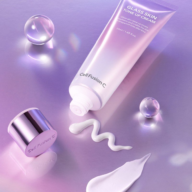 Veido kremas odos spindesiui "Glass Skin Tone-up Cream" - Image 2