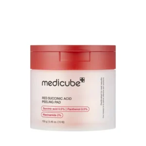 Medicube Red Succinic Acid Peeling Pad Šveičiamieji Veido Padeliai, 70 vnt. / 155g.