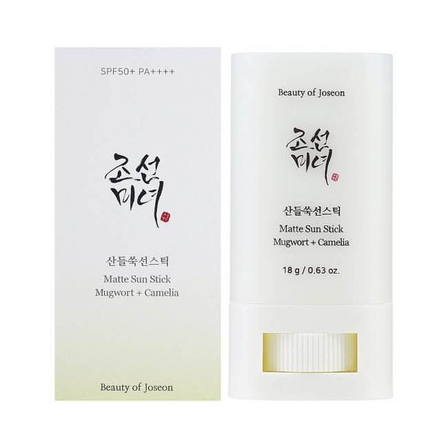 BEAUTY OF JOSEON SPF50+ PA ++++ MATTE SUN STICK MUGWORT + CAMELIA apsauginis pieštukas, 18 g.