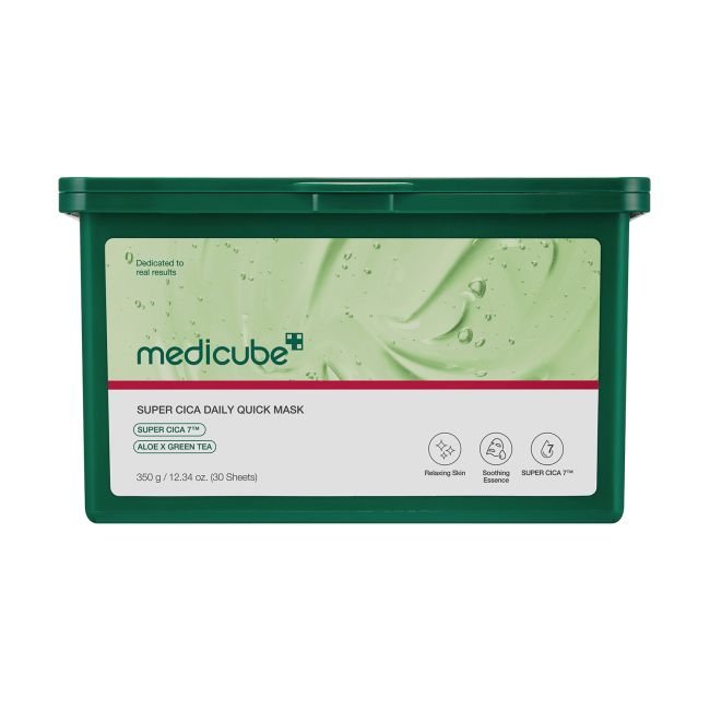 MEDICUBE SUPER CICA DAILY QUICK veido kaukės, 350g., 30vnt.