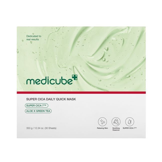 MEDICUBE SUPER CICA DAILY QUICK veido kaukės, 350g., 30vnt. - Image 2