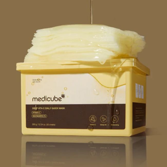 MEDICUBE DEEP VITA C DAILY QUICK veido kaukės, 350 g / 30 vnt. - Image 2