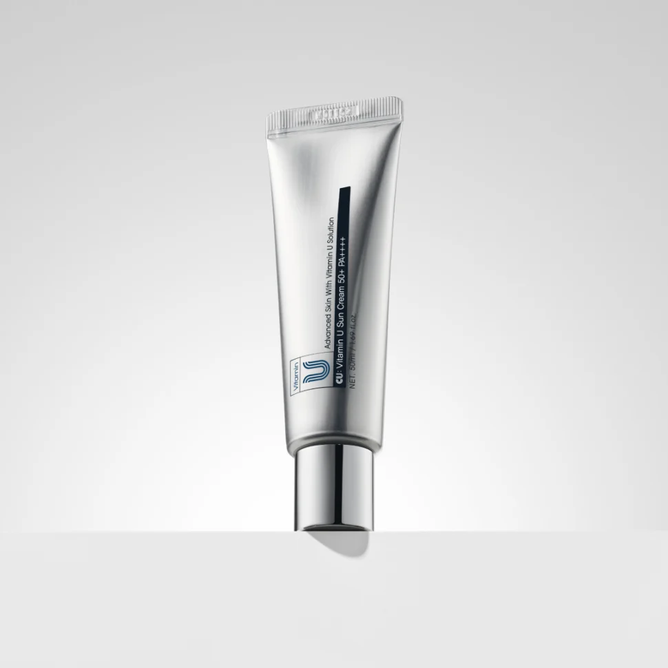 CUSKIN Vitamin U Sun Cream SPF50+ PA++++ – drėkinamasis apsauginis kremas nuo saulės su vitaminu U, 50 ml